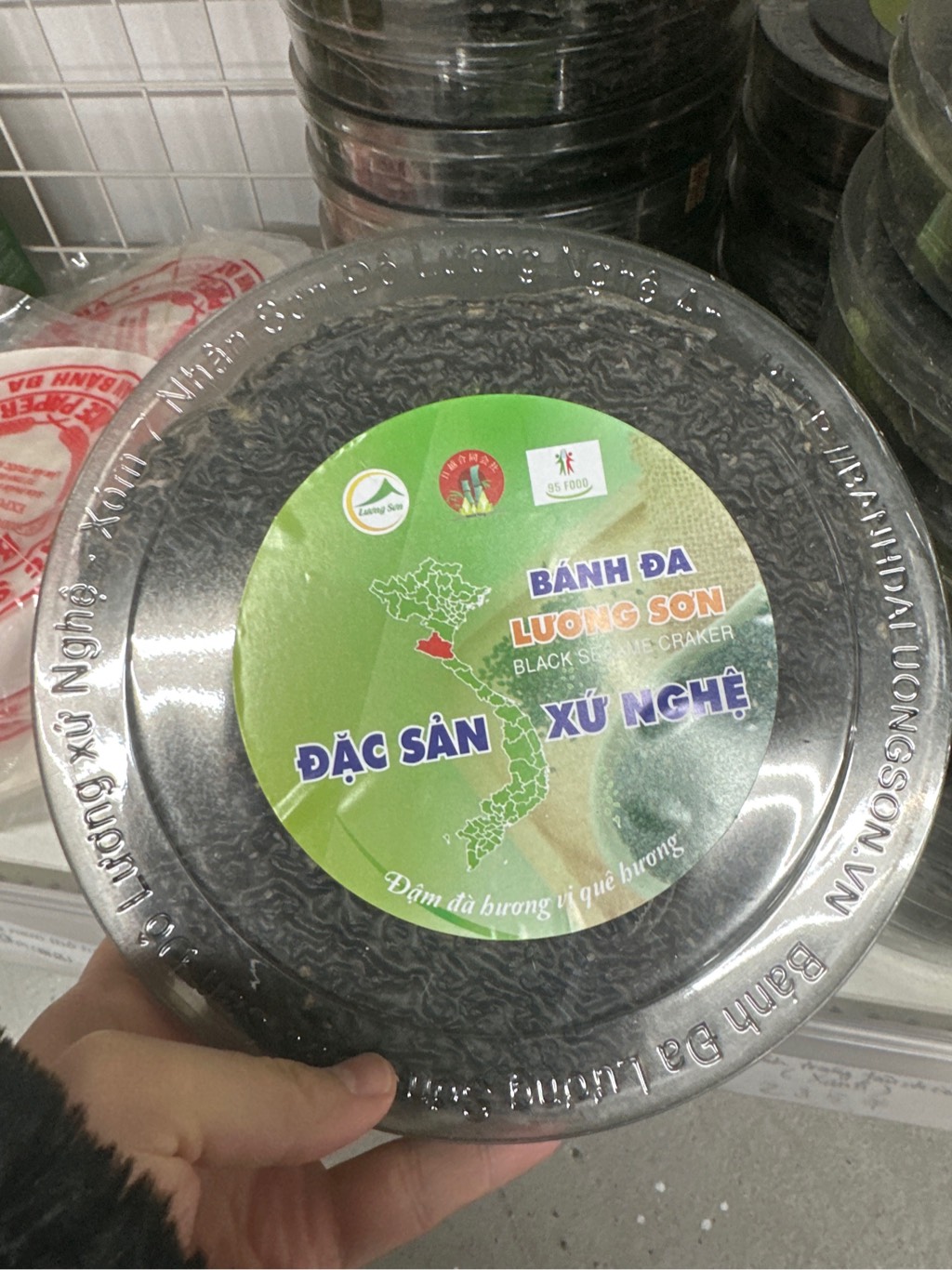 Bánh đa lương sơn ( chưa nướng hộp tròn)