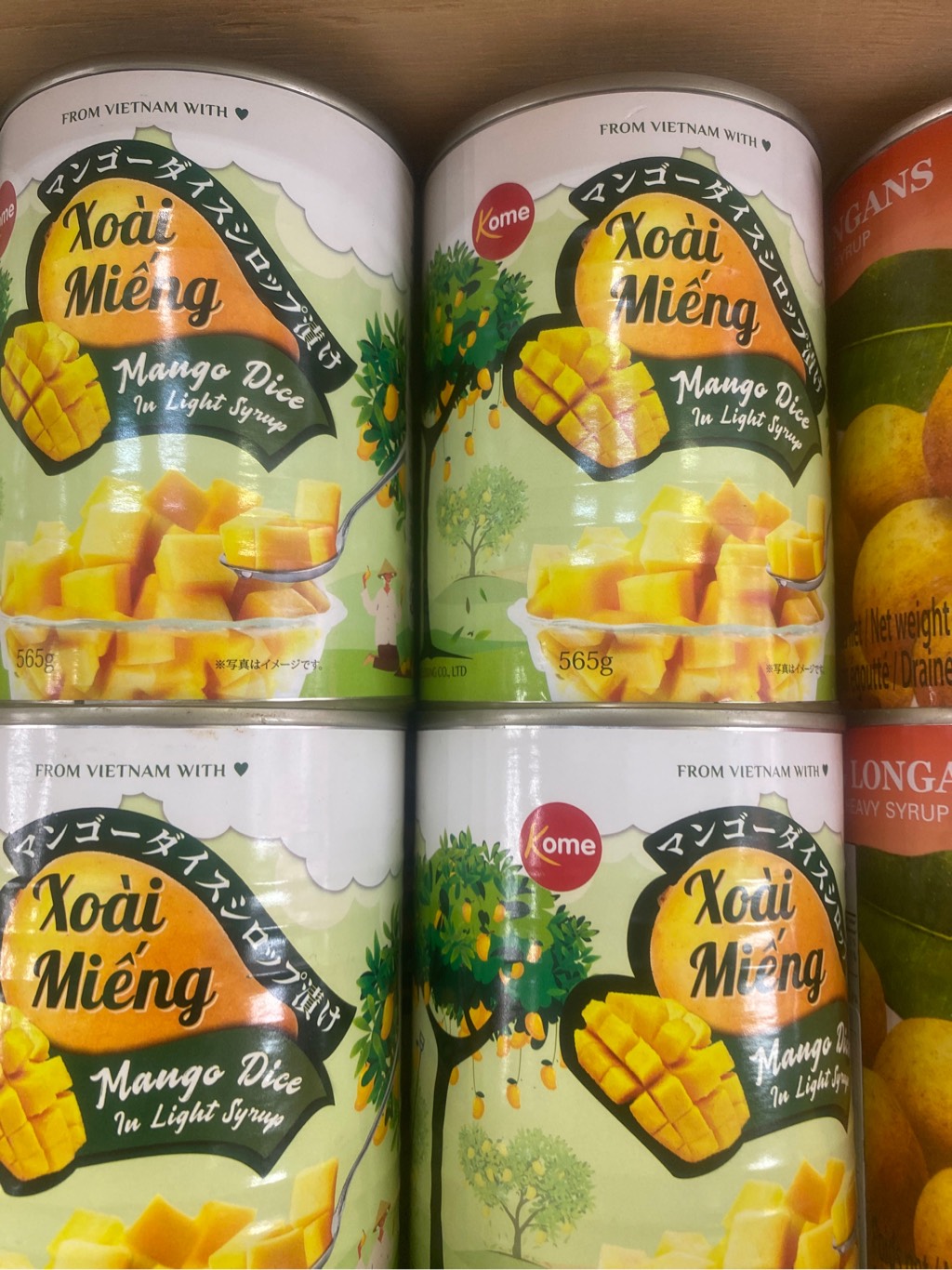 Xoài miếng đóng hộp