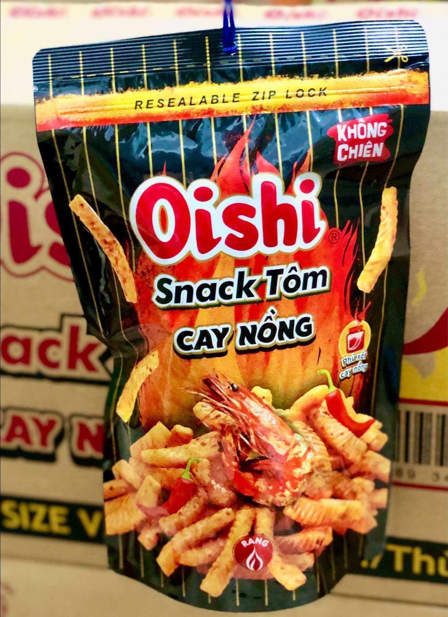snack tôm cay nồng