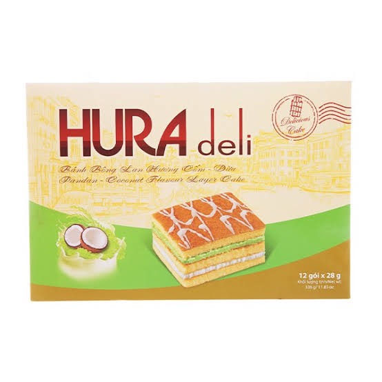 bánh hura layercake bibica  vị lá dứa