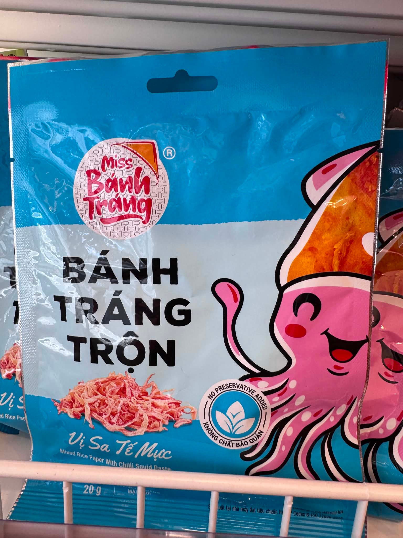 Bánh tráng miss vị sa tế mực