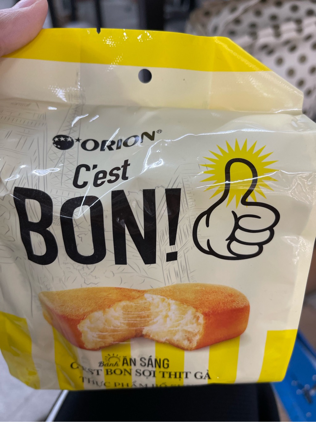 bánh bon sợi thịt gà
