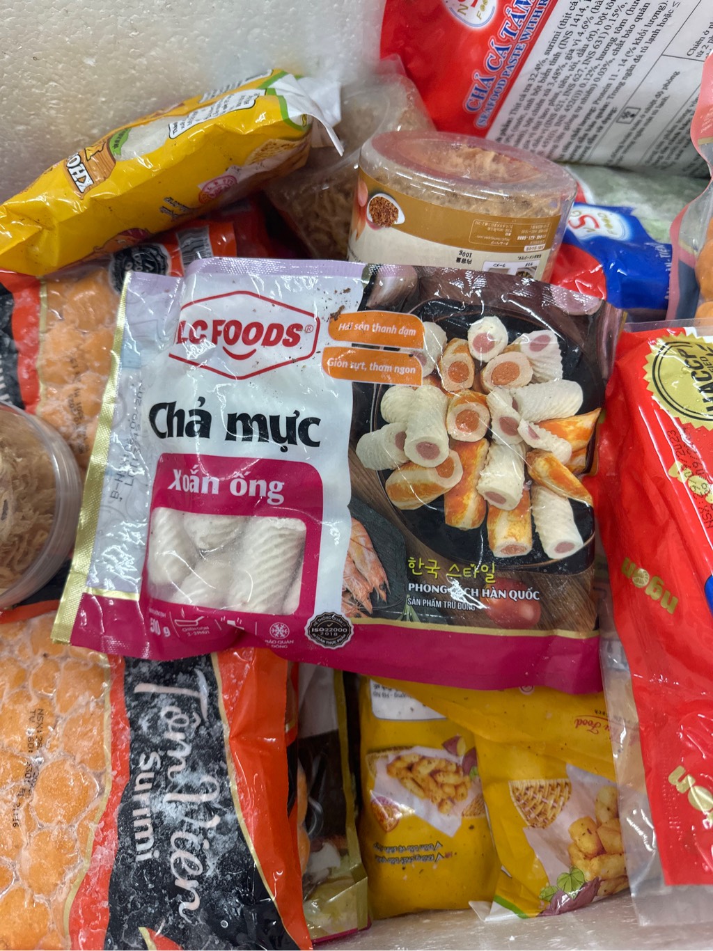 Chả mực xoắn ống lc foods
