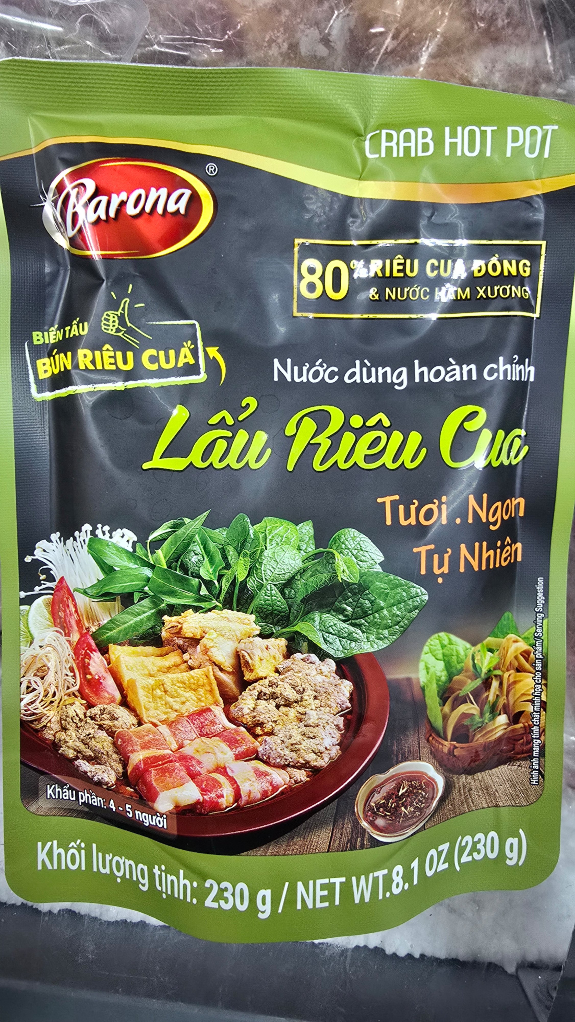 Lẩu riêu cua barona