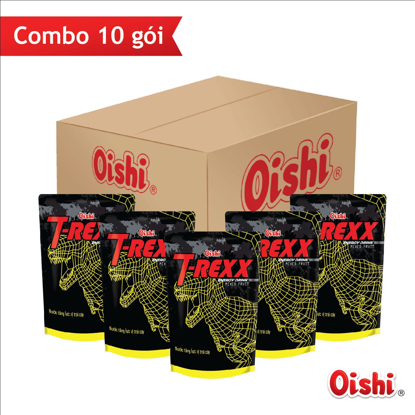 Nước tăng lực oishi vàng