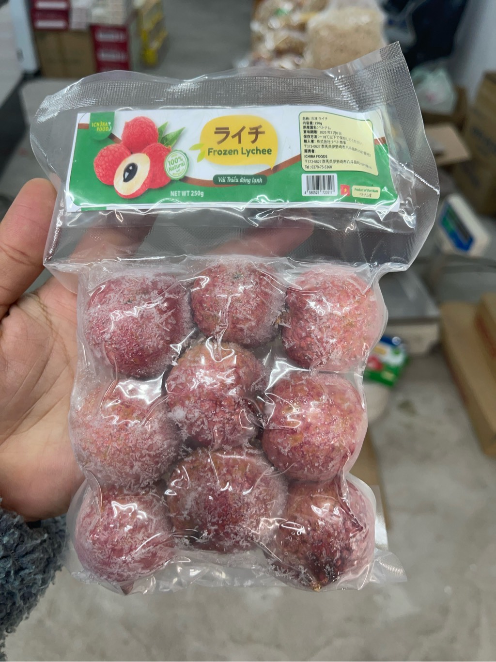 Vải thiều đông lạnh ( túi )