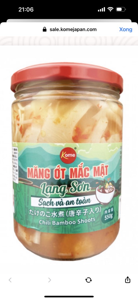 Măng ớt mắc mật lạng sơn