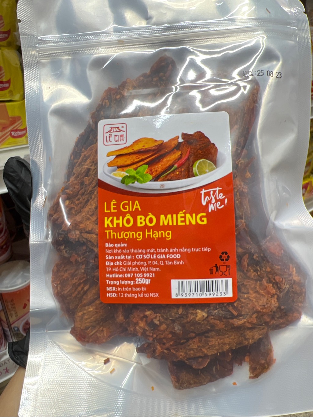 Khô bò miếng.