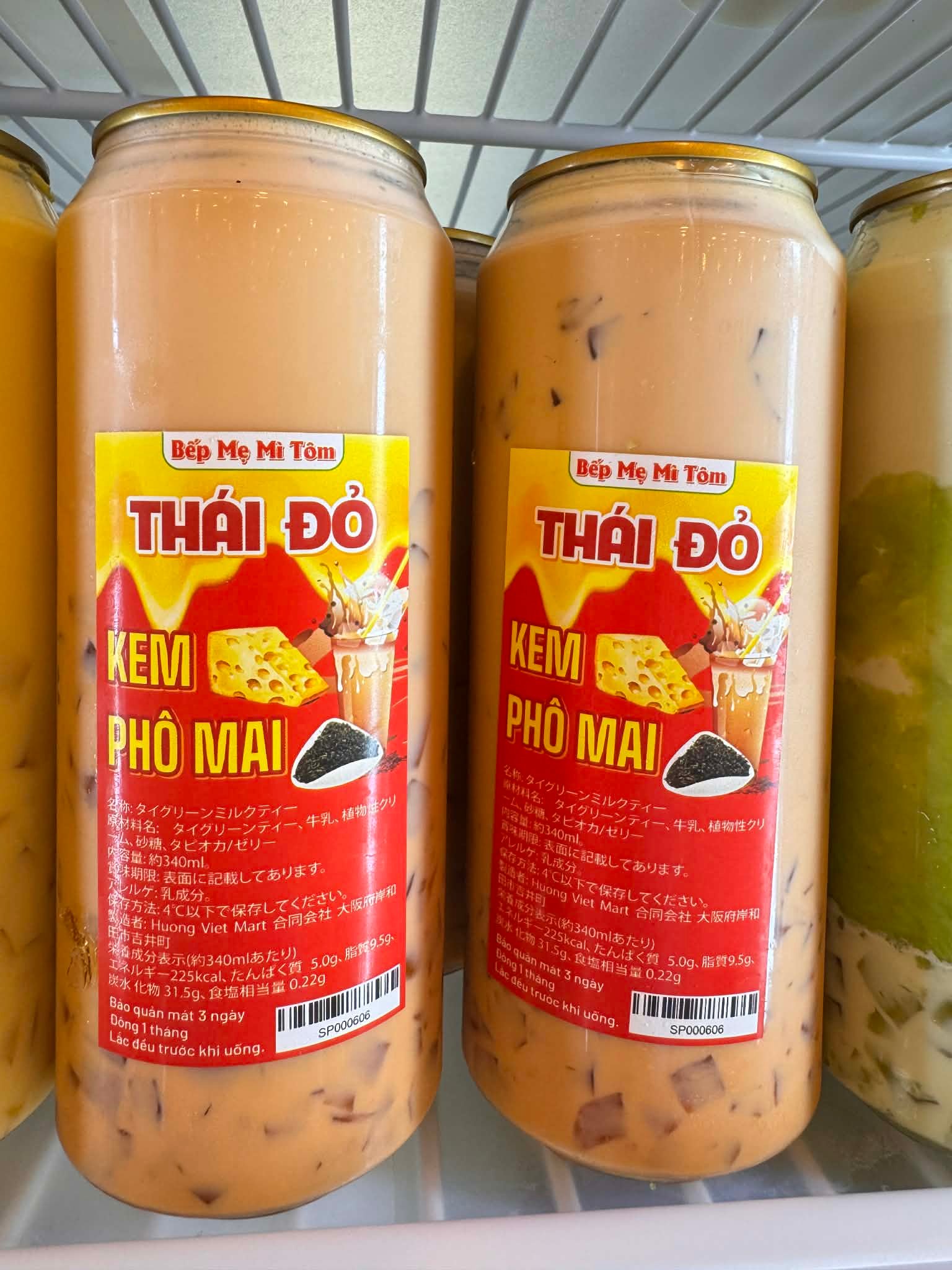 Trà sữa thái đỏ kem phô mai