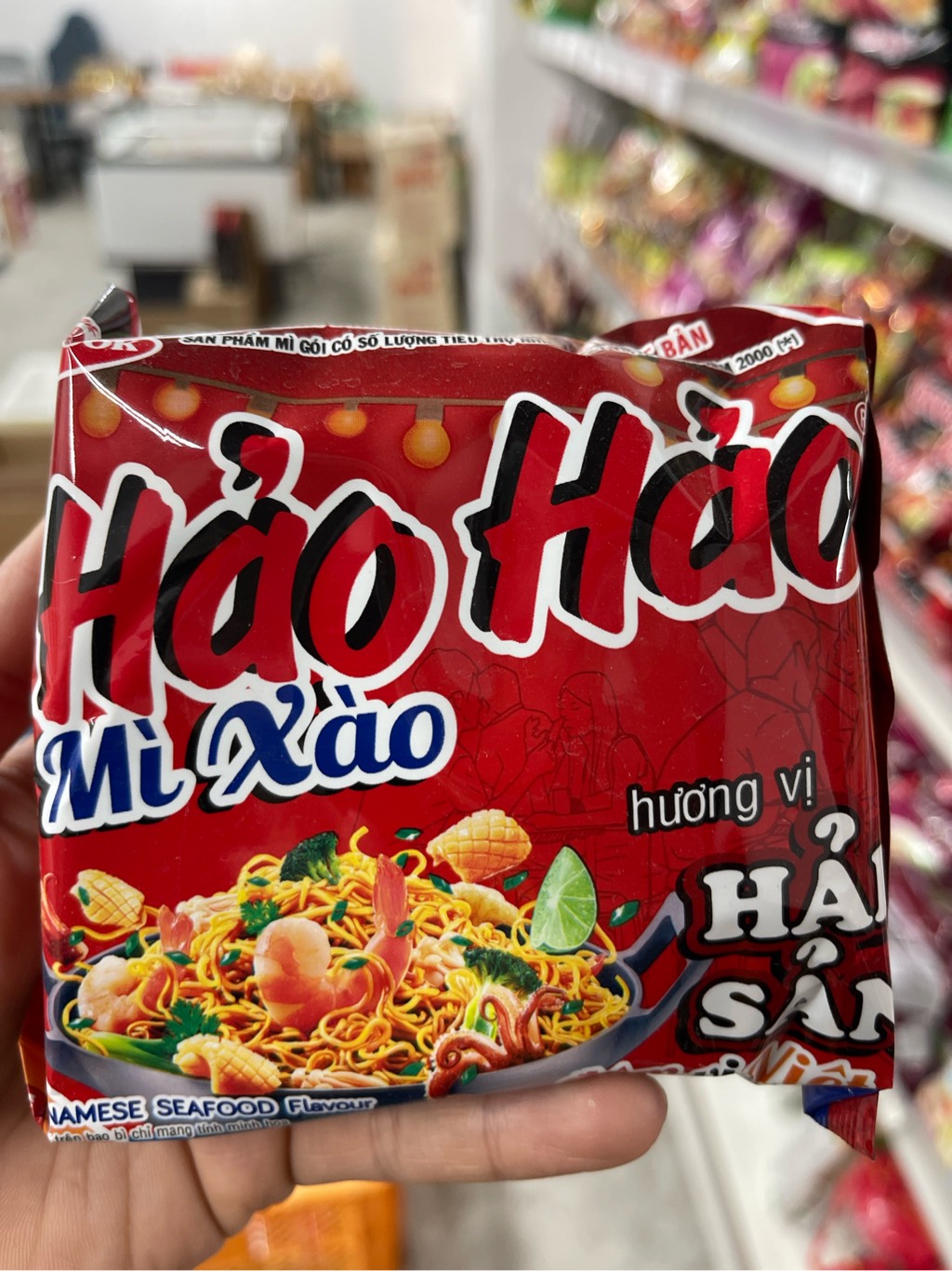 mỳ hảo hảo xào hải sản