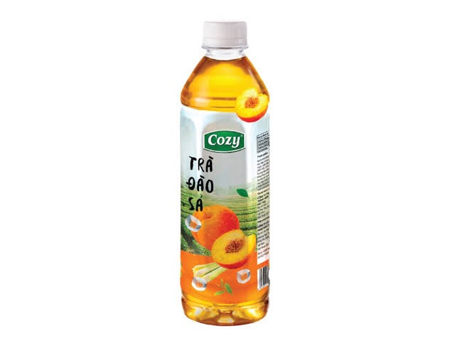Trà đào sả Cozy chai