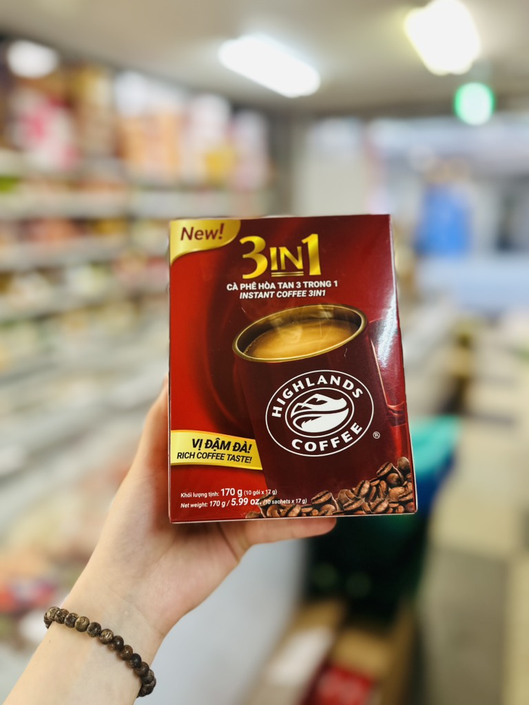 Cà phê highlands hoà tan 3 in 1