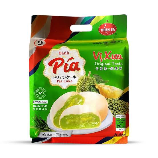 Pía vị xưa - lá dứa sầu riêng (mini)