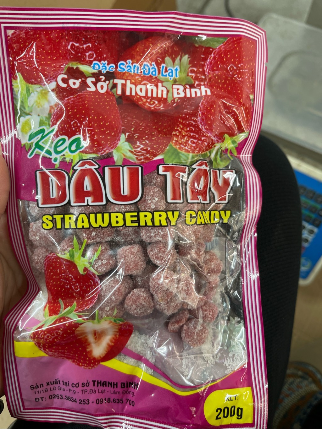 kẹo dâu tây thanh bình