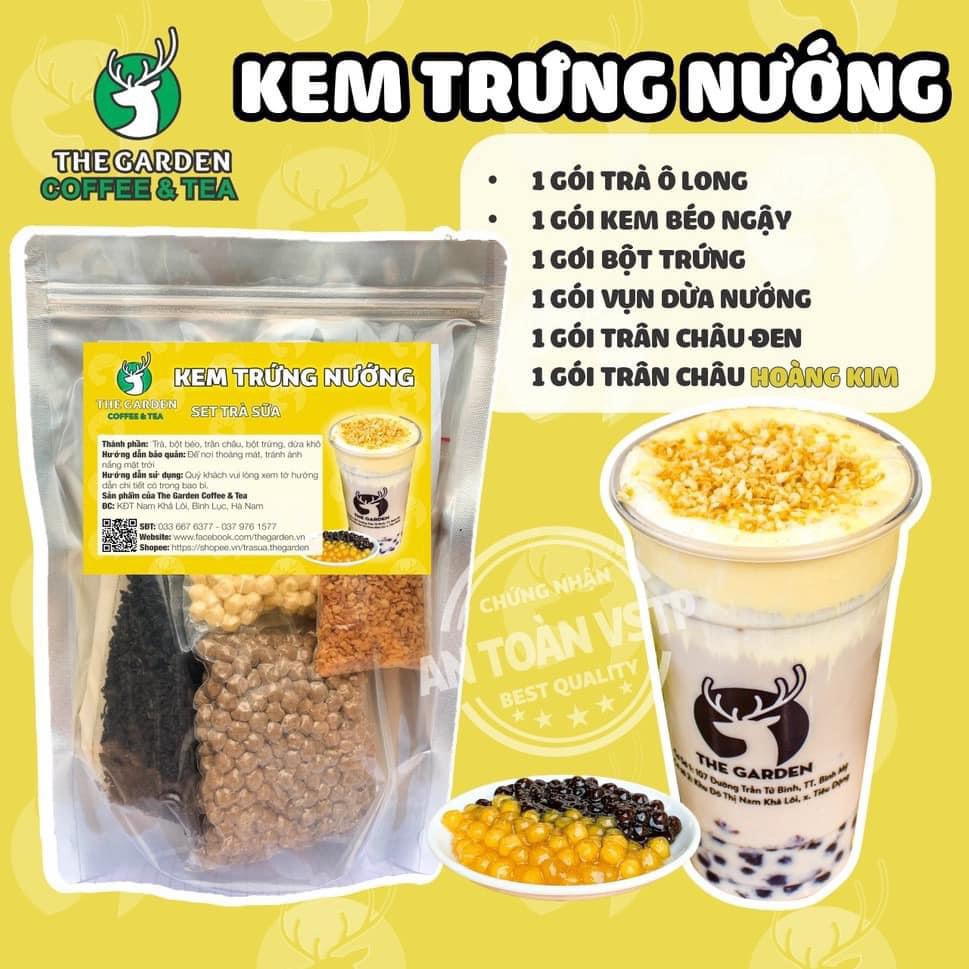 Set Trà Sữa Kem Trứng Dừa Nướng