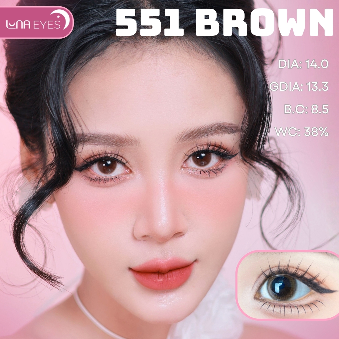 (HOT) 551 BROWN - size nhỏ