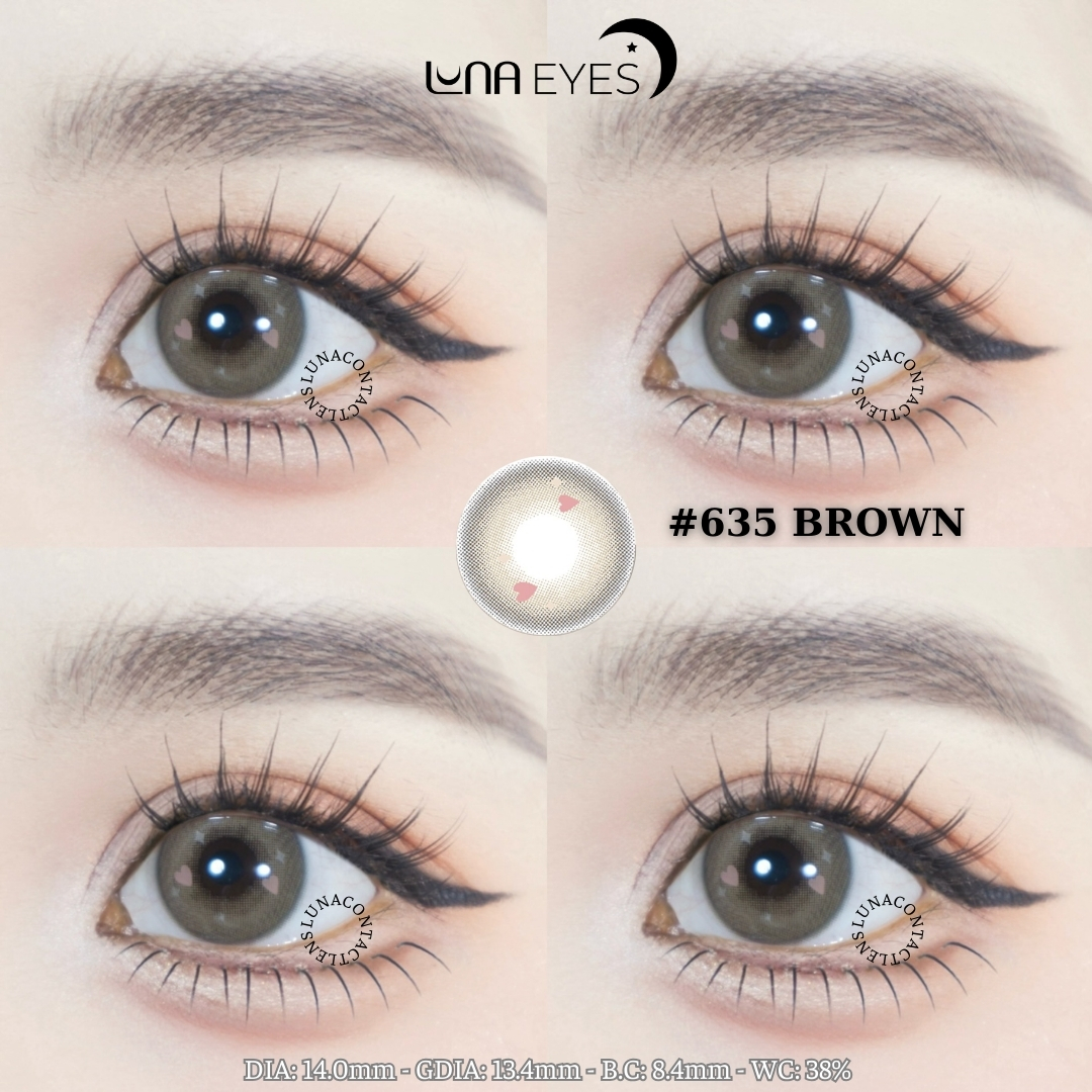 (XẢ) 635 BROWN - size nhỏ
