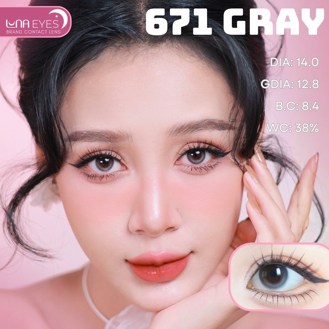 (HOT) 671 GRAY - size nhỏ