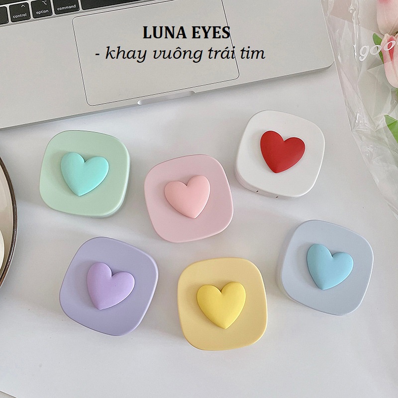 Khay vuông hình trái tim LUNA EYES kèm dụng cụ đeo