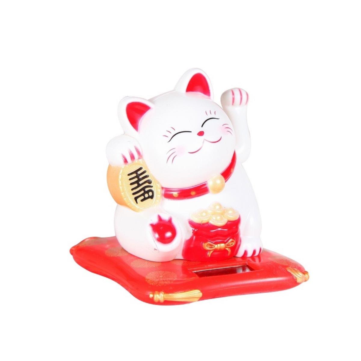 Mèo Thần Tài Vẫy Tay Chiêu Tài Lộc, May Mắn Sử Dụng Pin Năng Lượng Mặt Trời