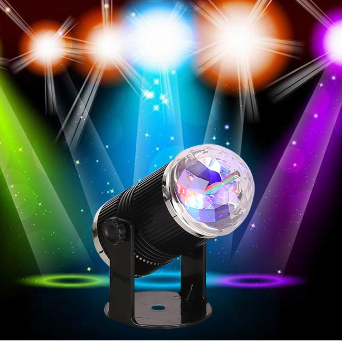 Đèn Led Trụ Xoay Màu Cảm Ứng Âm Thanh Chớp Nháy Theo Điệu Nhạc Có Thể Điều Chỉnh Được Góc Chiếu Trang Trí Nhà, Karaoke, Vũ Trường