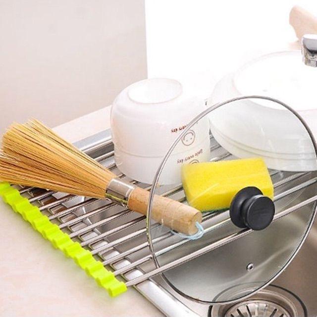 Kệ Inox Để Gác Bồn Rửa Chén Bát Gấp Gọn Nhà bếp