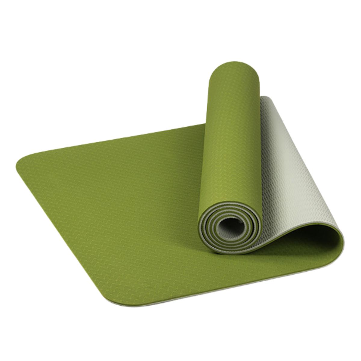 Thảm Tập Yoga 2 Lớp 6mm Chống Trượt Kèm Túi Đựng Tập Gym Thể Thao Chống Thấm