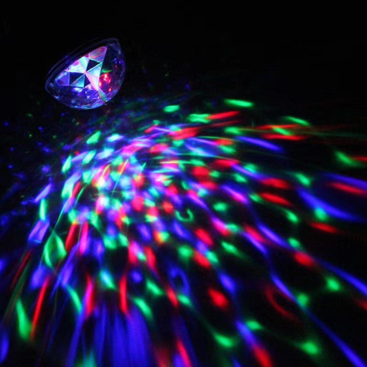 Đèn Led Trụ Xoay Màu Cảm Ứng Âm Thanh Chớp Nháy Theo Điệu Nhạc Có Thể Điều Chỉnh Được Góc Chiếu Trang Trí Nhà, Karaoke, Vũ Trường