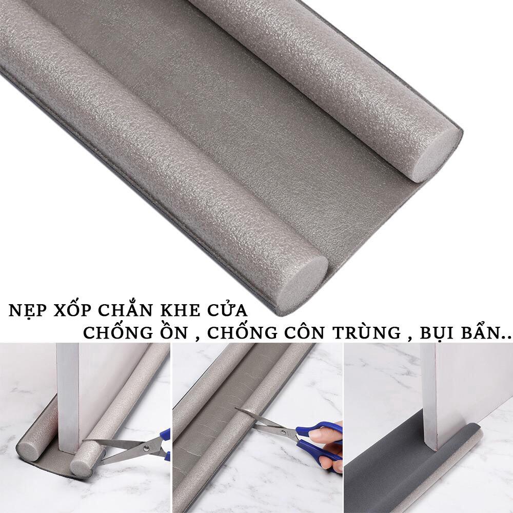 Xốp chặn cửa, thanh chặn khe cửa ngăn gió, cách nhiệt, cách âm, chống côn trùng, bụi bẩn