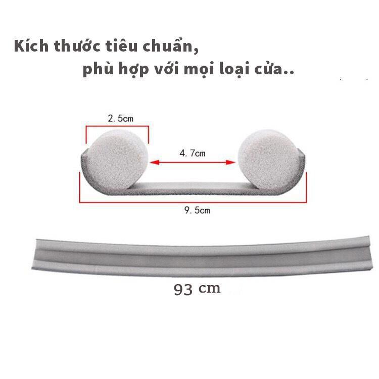 Xốp chặn cửa, thanh chặn khe cửa ngăn gió, cách nhiệt, cách âm, chống côn trùng, bụi bẩn