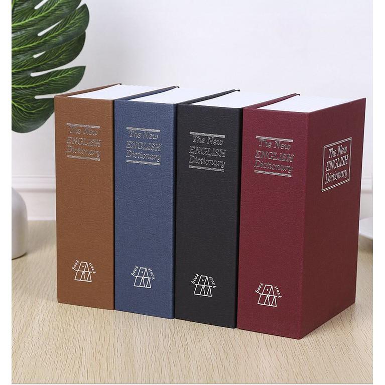 Két sắt mini hình quyển sách từ điển tiếng Anh Ổ khóa