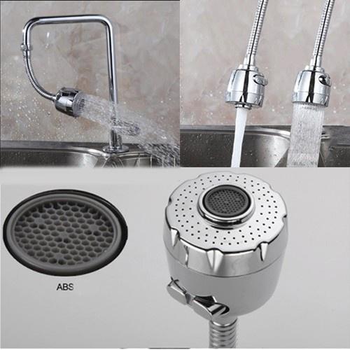 Đầu vòi tăng áp rửa bát, Vòi tăng áp bồn rửa bát xoay linh hoạt 360 tiện lợi với 2 chế độ nước có dây