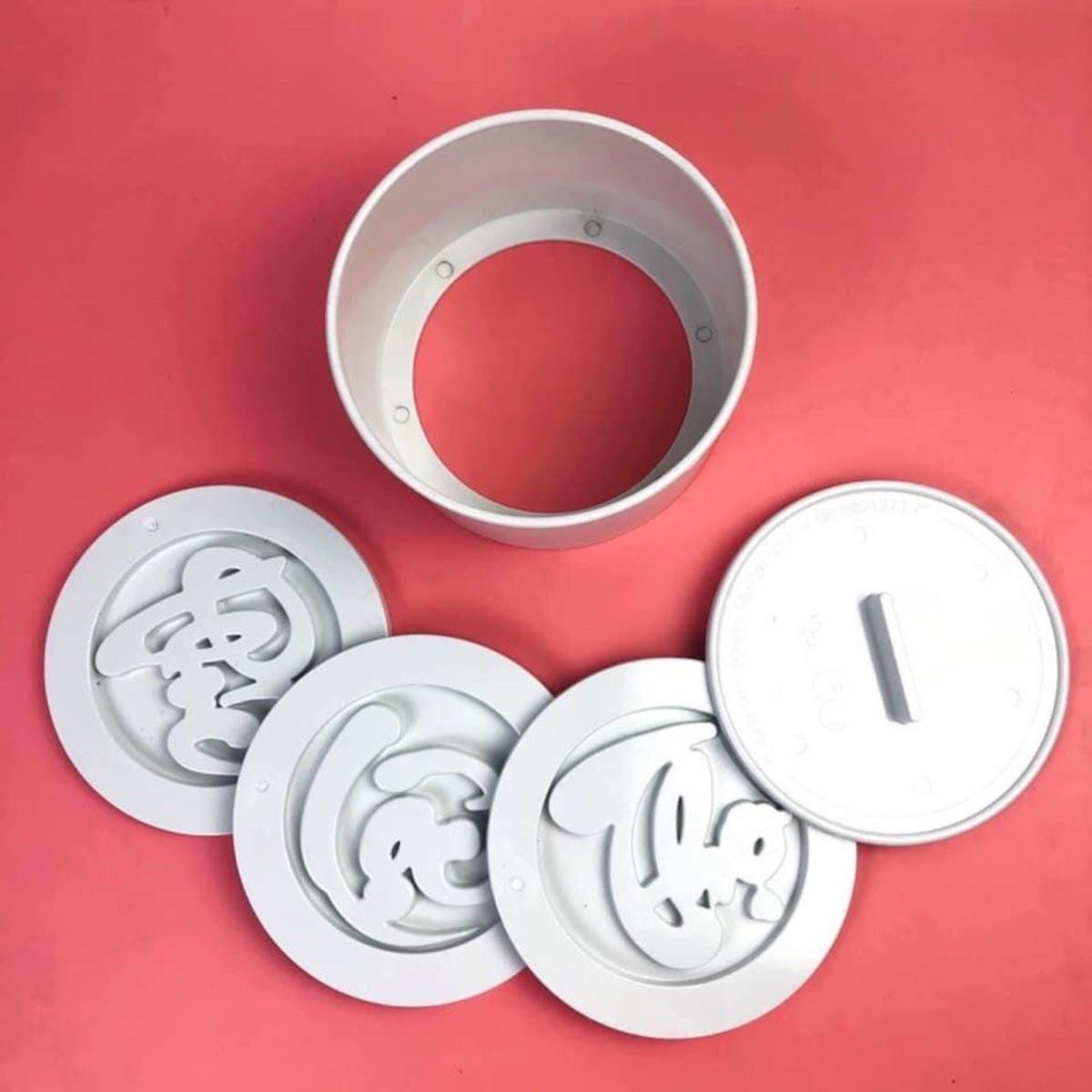 Bộ Khuôn Làm Xôi In Chữ Phúc Lộc Thọ 5 Chi Tiết Bằng Chất Liệu Nhựa Chịu Nhiệt