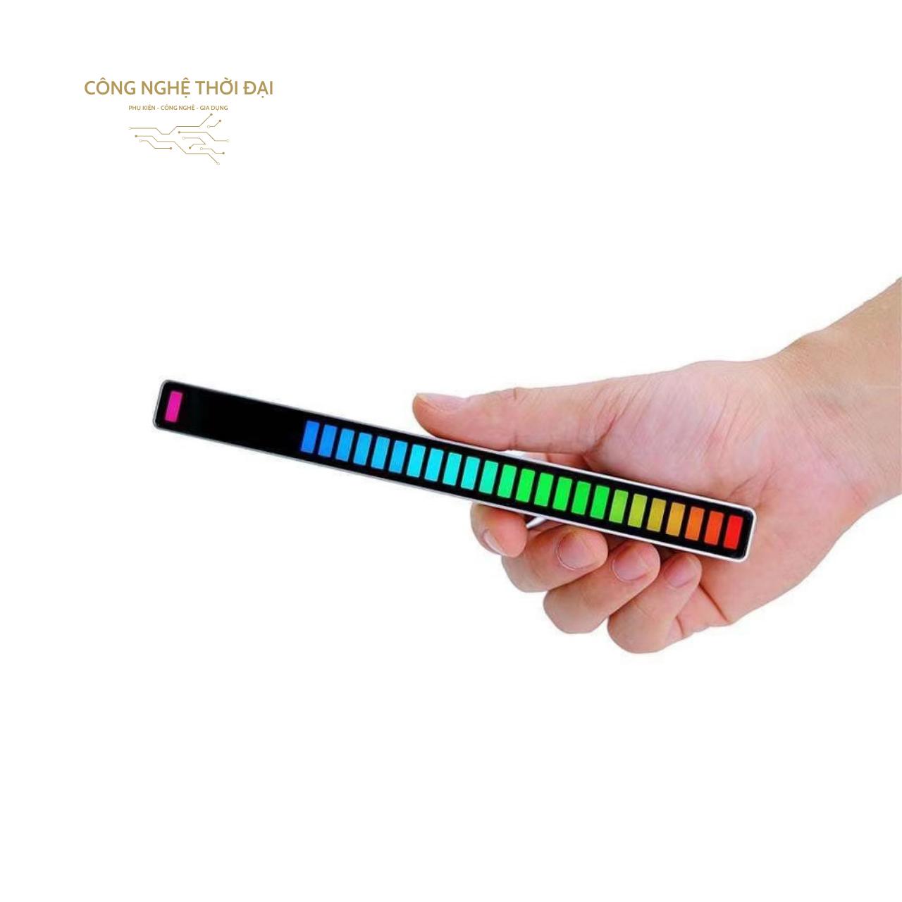 Thanh Đèn LED RGB Cảm Biến Âm Thanh Tự Nhấp Nháy Theo Nhạc