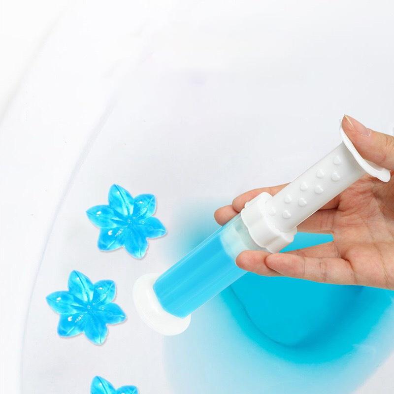 Gel khử mùi bồn cầu bông hoa, gel thơm khử trùng bồn cầu, làm sạch toilet