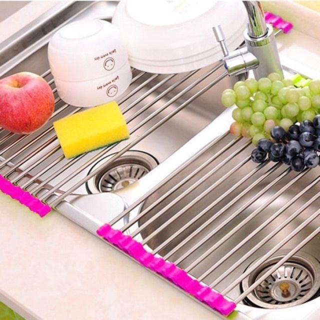 Kệ Inox Để Gác Bồn Rửa Chén Bát Gấp Gọn Nhà bếp