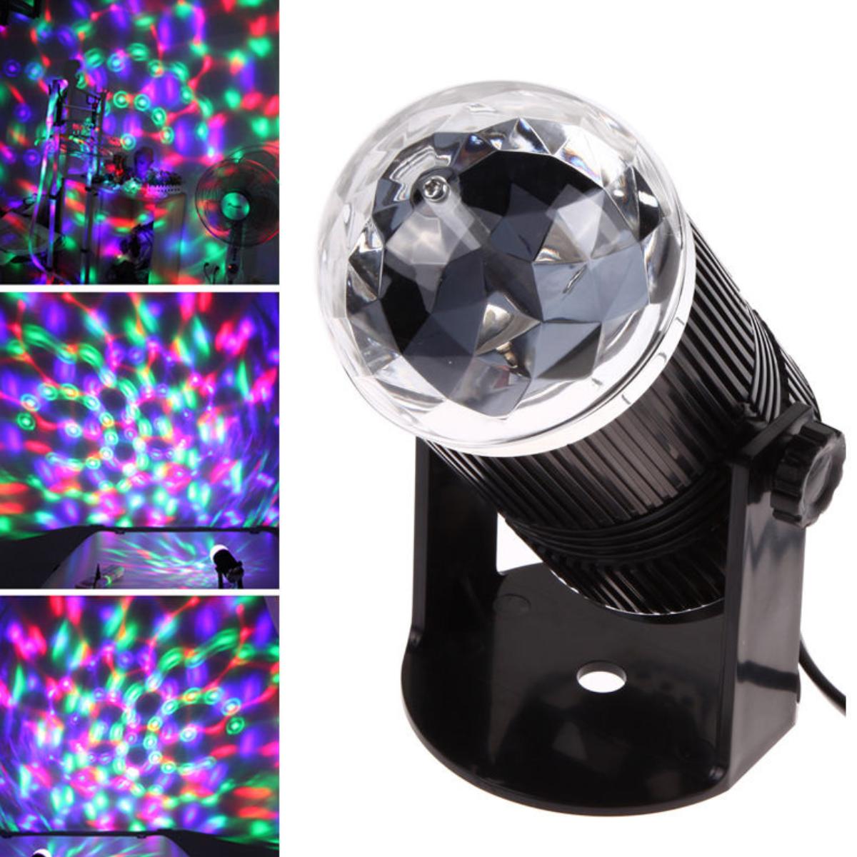 Đèn Led Trụ Xoay Màu Cảm Ứng Âm Thanh Chớp Nháy Theo Điệu Nhạc Có Thể Điều Chỉnh Được Góc Chiếu Trang Trí Nhà, Karaoke, Vũ Trường