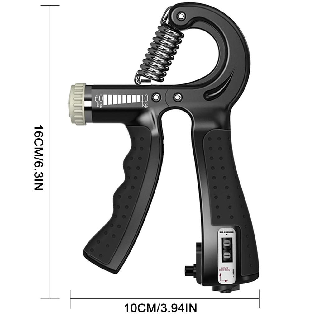 Kìm Bóp Tay Dụng Cụ Tập Tay Tại Nhà Điều Chỉnh Lực 5 - 60 kg Có Đếm Số Tự Động