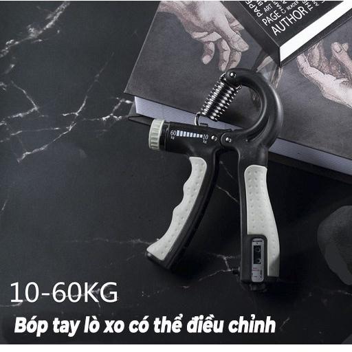 Kìm Bóp Tay Dụng Cụ Tập Tay Tại Nhà Điều Chỉnh Lực 5 - 60 kg Có Đếm Số Tự Động