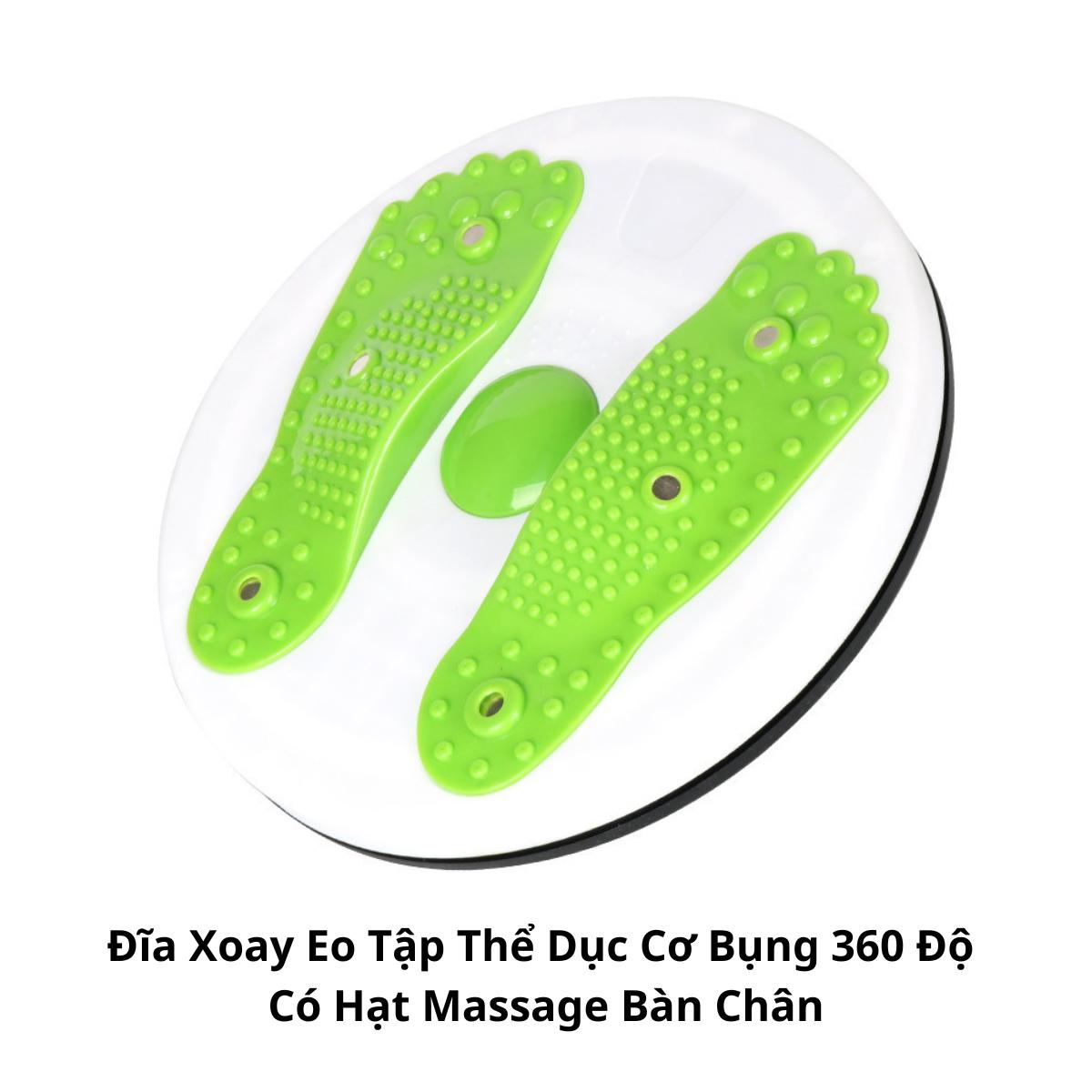Đĩa Xoay Eo Tập Cơ Bụng 360 Độ Có Hạt Massage Bàn Chân