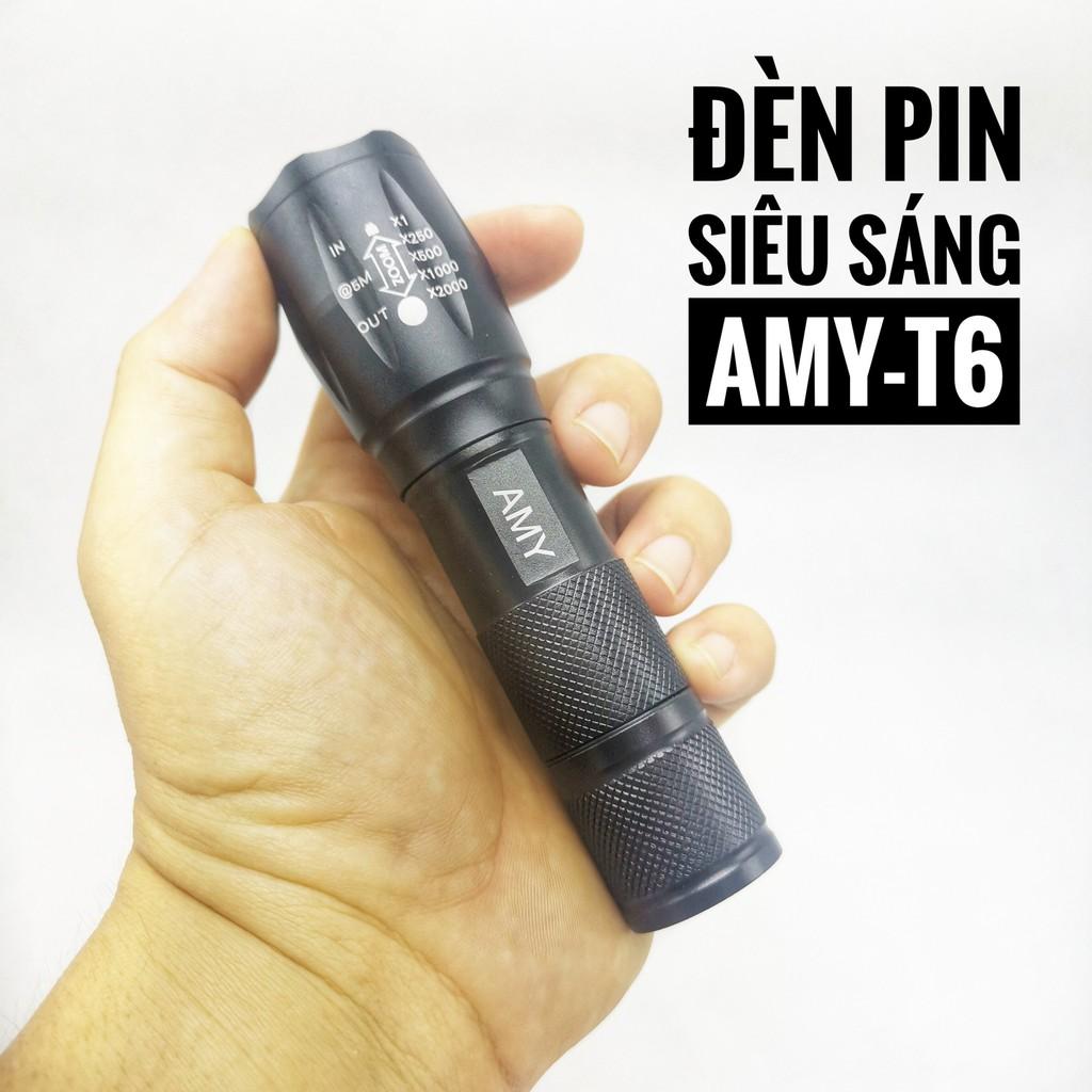 Đèn Pin Siêu Sáng cầm tay Xml - T6 5 trong 1 Chiếu Sáng Trong Nhiều Giờ, khoảng cách hơn 500m chống nước