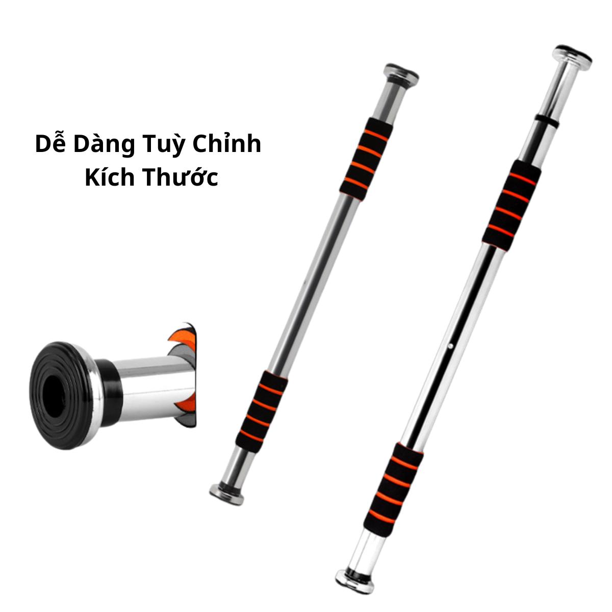 Xà Đơn Treo Tường Gắn Cửa Tập Gym, Cơ Bụng, Thể Hình Tại Nhà Kích Thước 0.6 x 1 m , 0.8 x 1.3 m