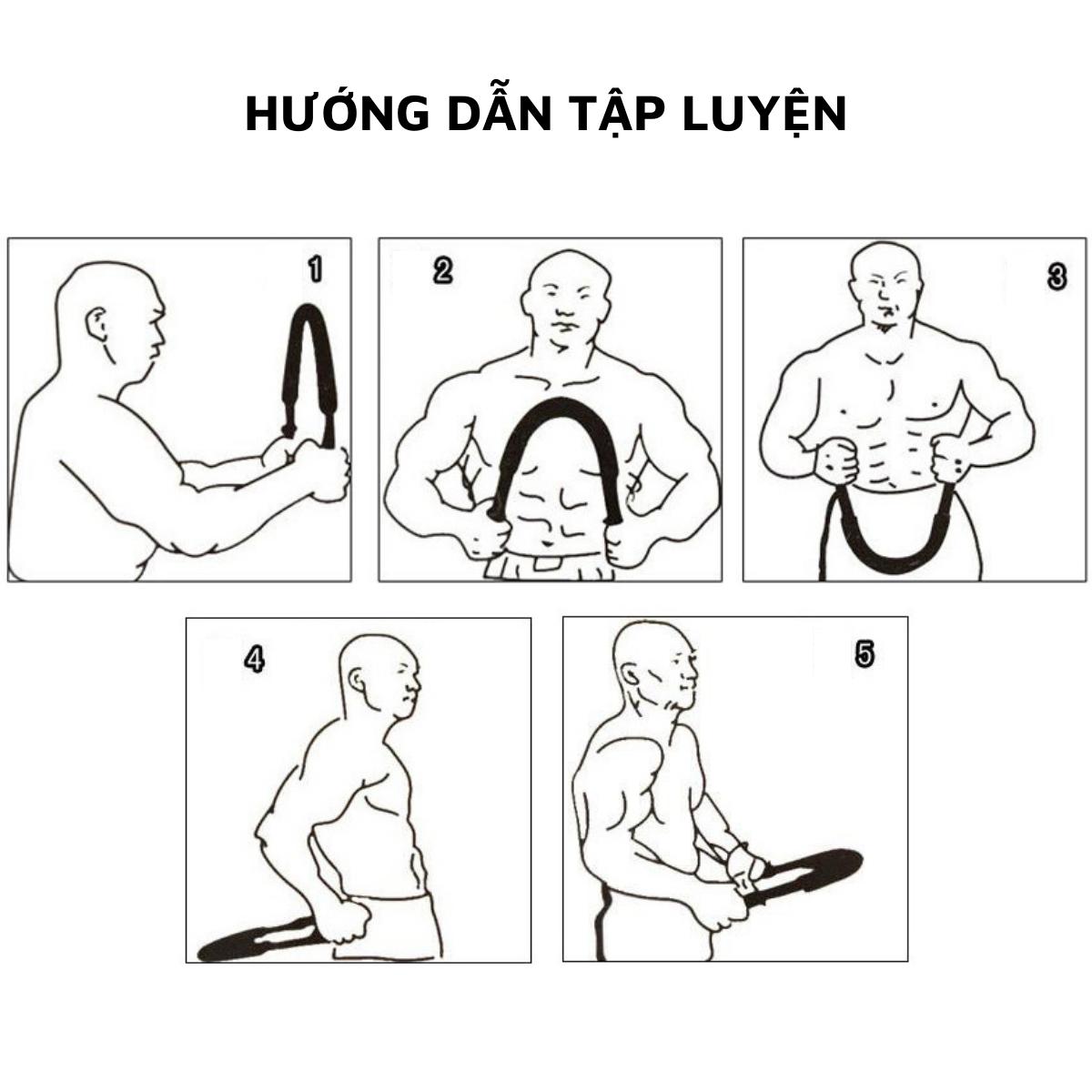 Thanh Lò Xo Tập Cơ Tay Loại 20 Kg, 30 Kg, 40 Kg, 50 Kg