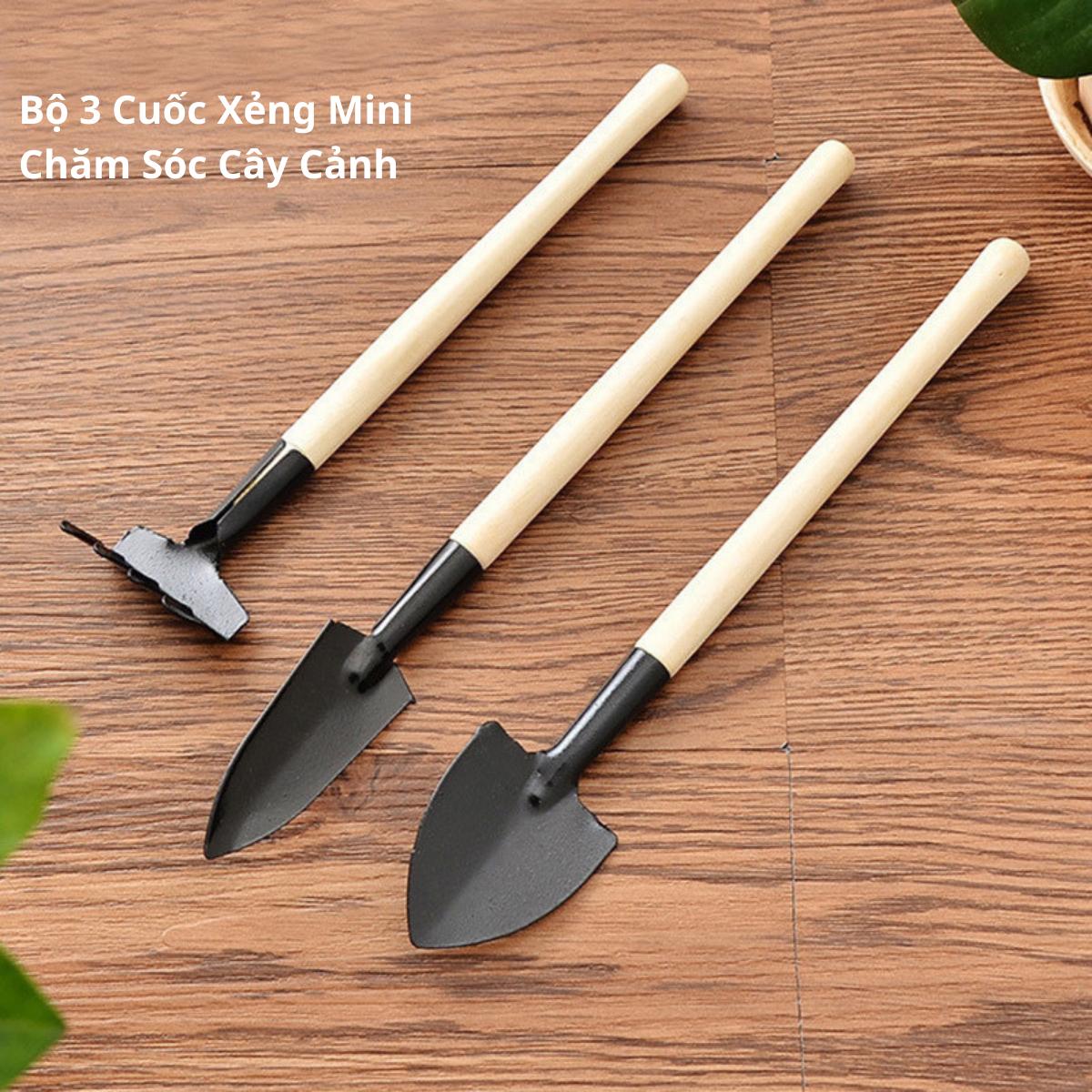 Bộ 3 Cuốc Xẻng Mini Chăm Sóc Cây Cảnh