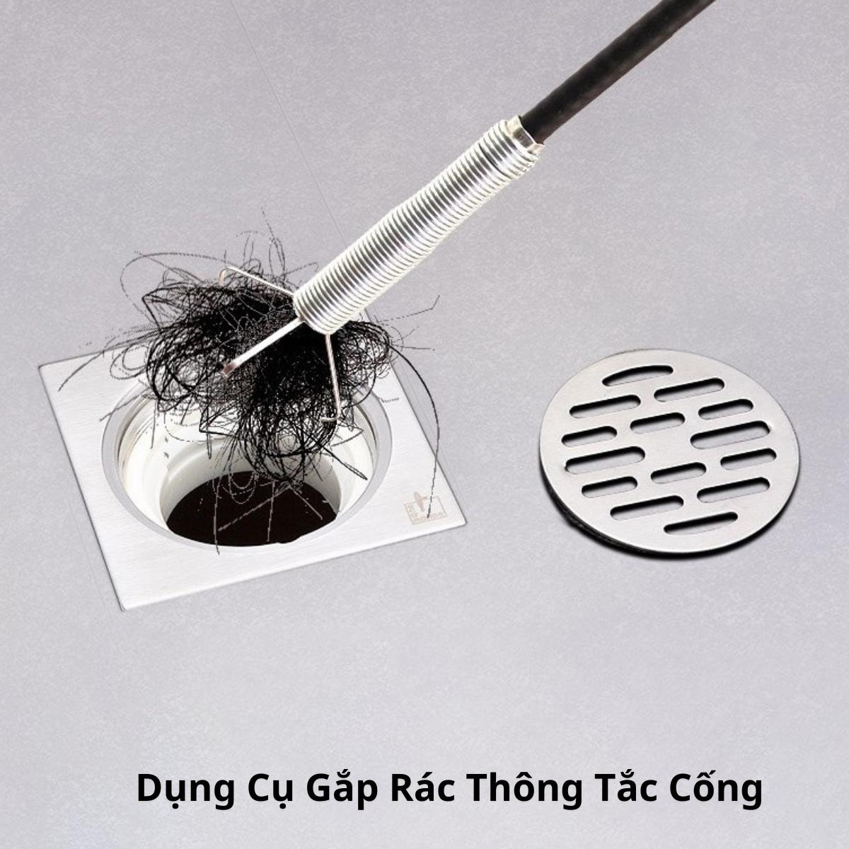 Dụng Cụ Gắp Rác Thông Tắc Cống Nhà Vệ Sinh
