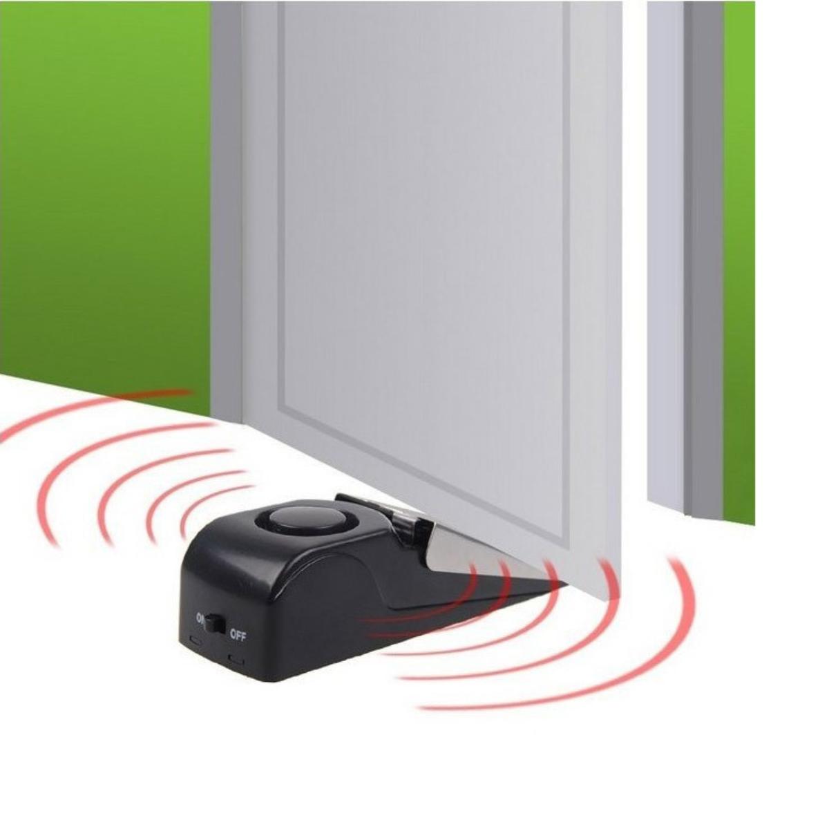 Thiết Bị Chặn Cửa Báo Động Chống Trộm Chuông Kêu To Bảo Vệ Nhà Cửa