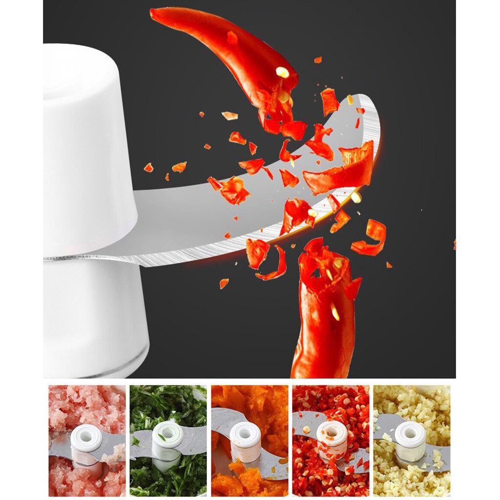 Dụng Cụ Xay Tỏi Ớt Xay Thịt Rút Dây