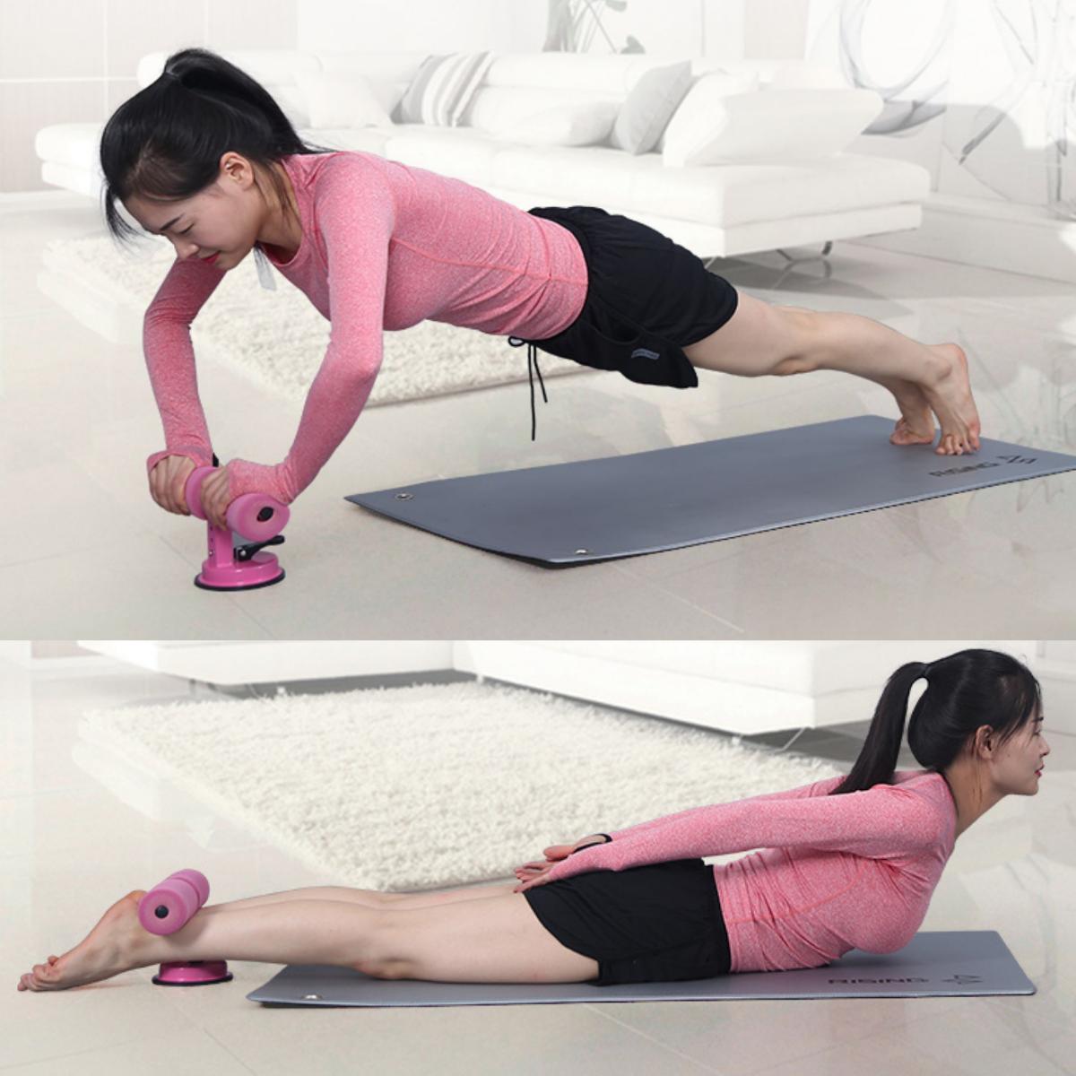 Dụng Cụ Tập Cơ Bụng Hút Chân Không Hình Trụ Chữ T Bám Nền