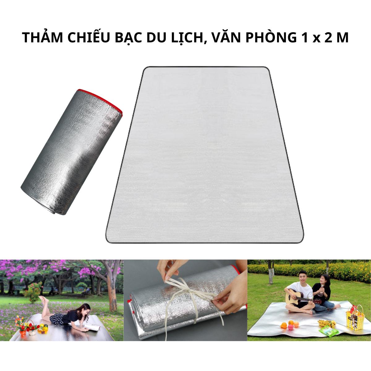 Thảm Chiếu Bạc Du Lịch, Văn Phòng Xếp Gọn Kích Thước 1 x 2 M
