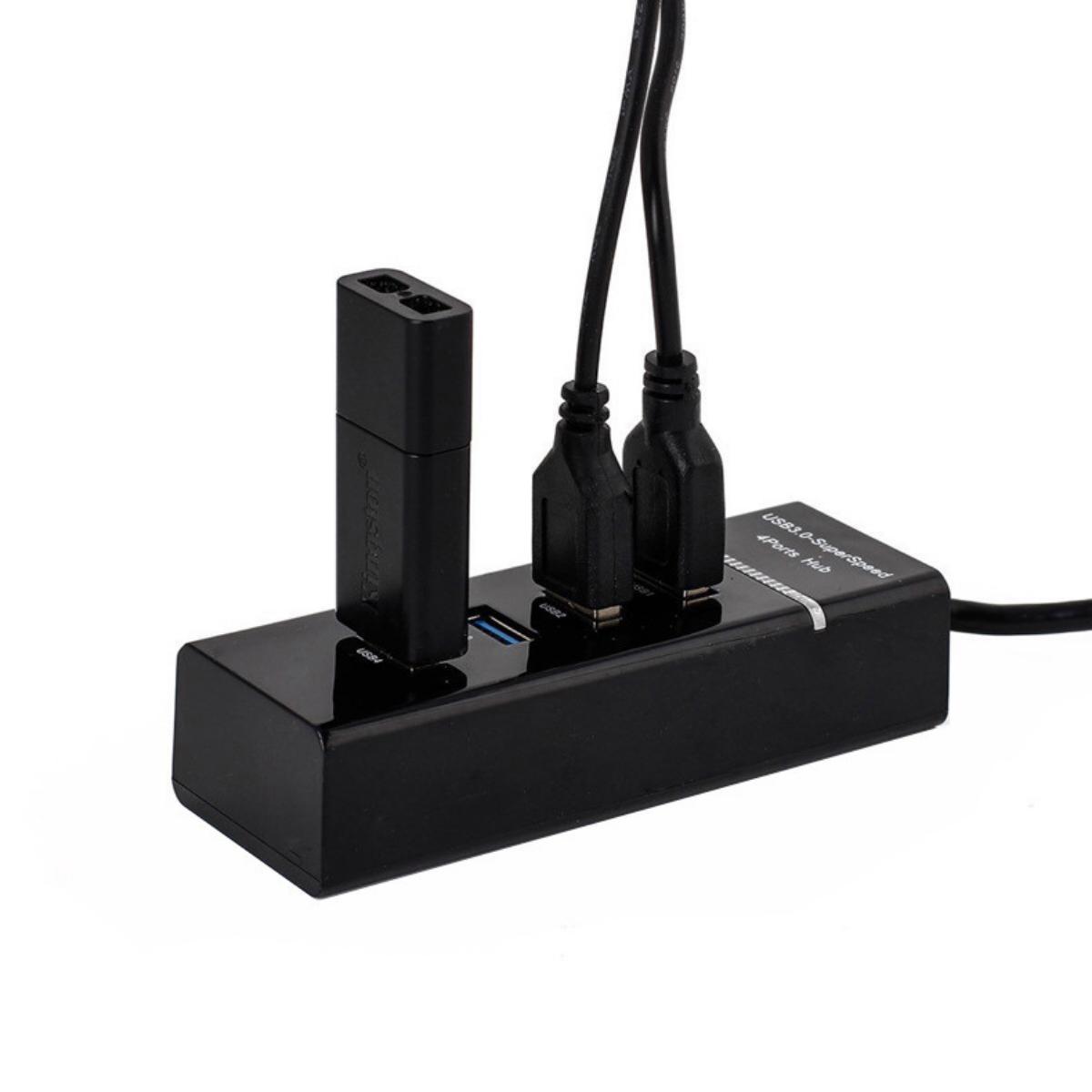 Hub Chia 4 Cổng USB 3.0 Tốc Độ Cao Dây Dài 30 cm